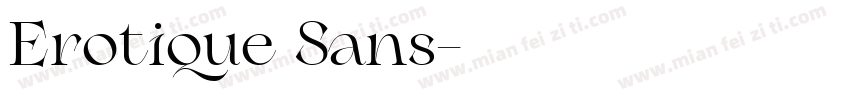 Erotique Sans字体转换